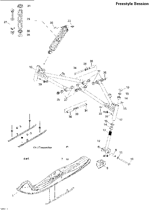 07- Front Suspension And Ski 550F