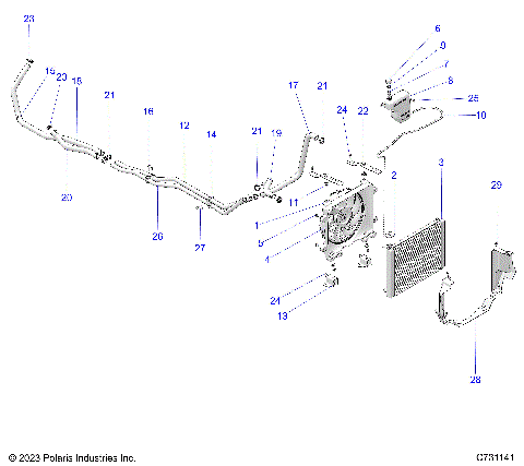 ENGINE, COOLING SYSTEM - R25RRE99JP (C731141)