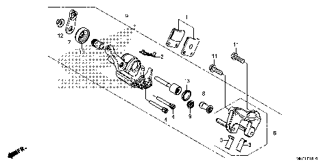 PARKING BRAKE CALIPER