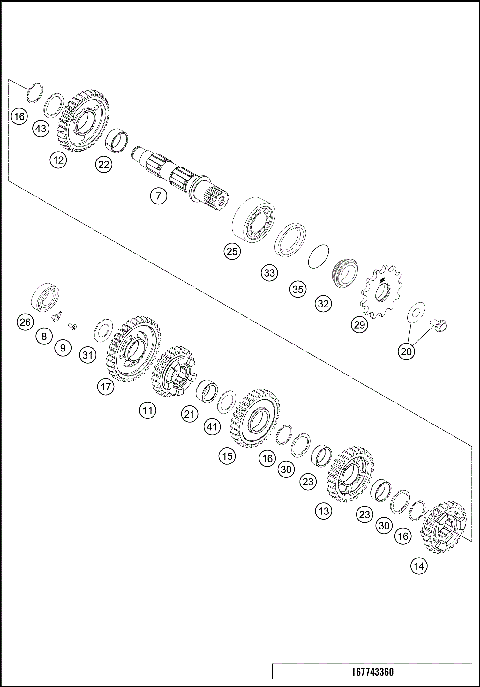 TRANSMISSION II - COUNTERSHAFT