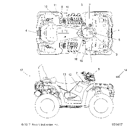 BODY, DECALS - A19SYS95CH (101417)