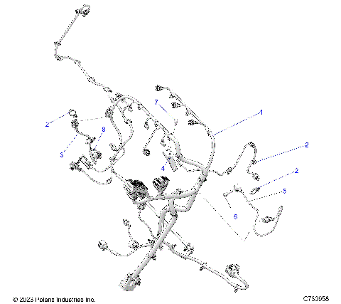 ELECTRICAL, WIRE HARNESS, ENGINE - R25X6W1RB9/BD/BM (C730955)