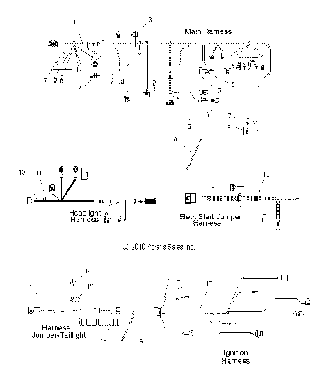 ELECTRICAL, WIRING HARNESSES - S12PB6HSA/HSL/HEA (49SNOWHARNESS11600SB)