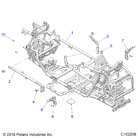 CHASSIS, MAIN FRAME - A25SLE95PF (C102206)