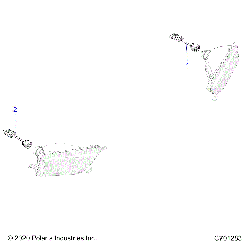 ELECTRICAL, HEADLIGHT HARNESS - G25GAE99 (C701283)