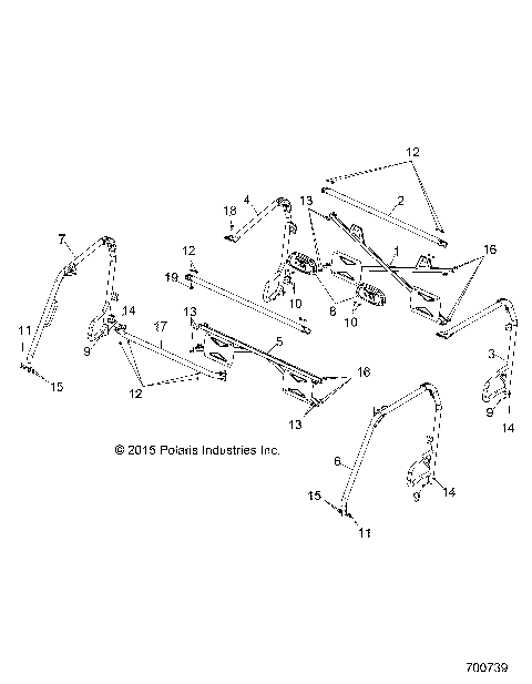 CHASSIS, CAB FRAME - R16RDA57A1/B1 (49RGRFRAME11800CREW)