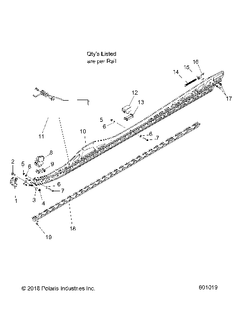 SUSPENSION, RAIL MOUNTING - S19EHM8R ALL OPTIONS (601019)