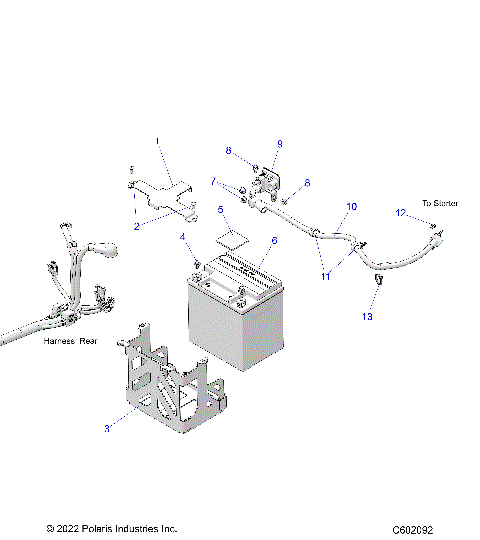 ELECTRICAL, BATTERY/BOX - S26TDE9FS (C602092)