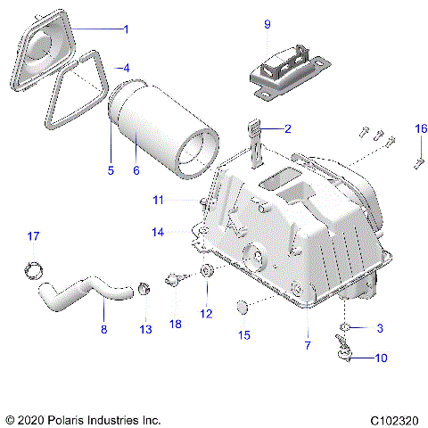 ENGINE, AIR INTAKE - A24SXD95A9 (C102320)