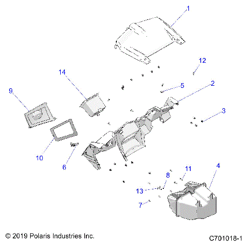 BODY, DASH AND GLOVEBOX - Z20ASS99C2/CH/FH (C701018-1)