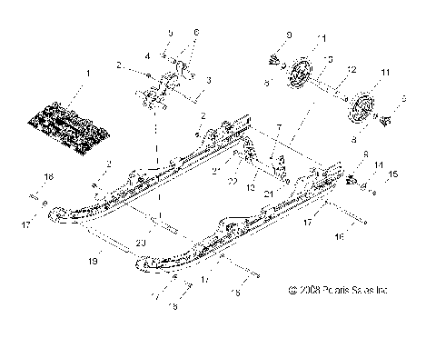 SUSPENSION, REAR ASM. - S10PB5BSA/BSL/BEA (49SNOWSUSPRR0955SHIFT)