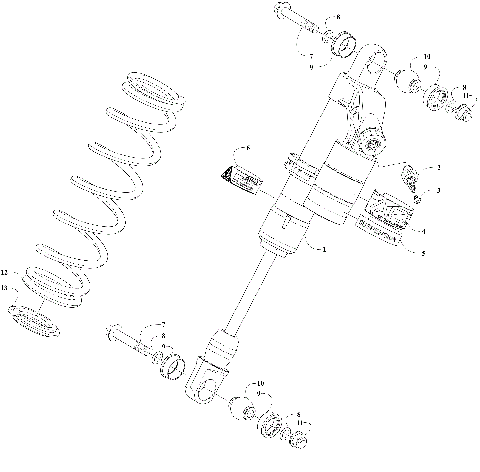 FRONT SUSPENSION SHOCK ABSORBER ASSEMBLY [110958]