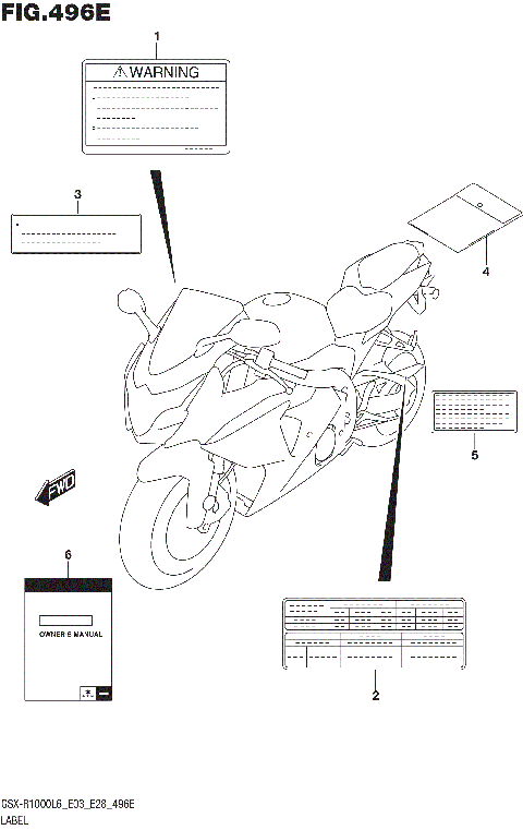 LABEL (GSX-R1000AL6 E33)