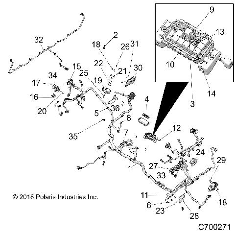 ELECTRICAL, WIRE HARNESS - R19RRU99A9/AD/AJ/AP/B9/BD/BJ/BP (C700271)