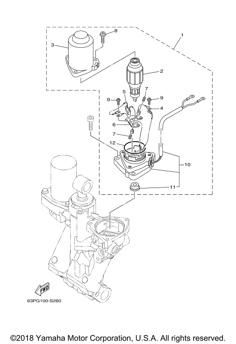 POWER TRIM TILT ASSY 2