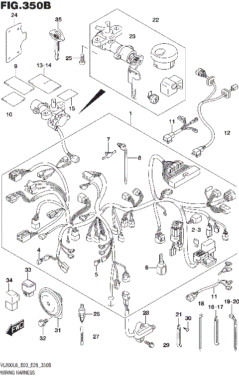 WIRING HARNESS (VL800L6 E28)