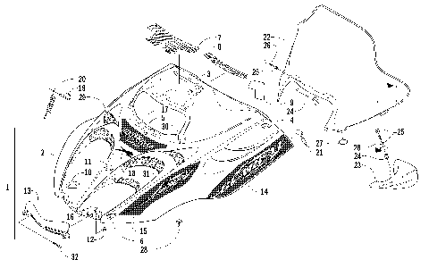 HOOD AND WINDSHIELD ASSEMBLY [87741]