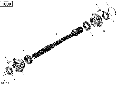 08- Drive Shaft - 1000 EFI