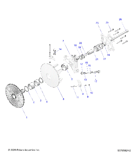 DRIVE TRAIN, PRIMARY CLUTCH