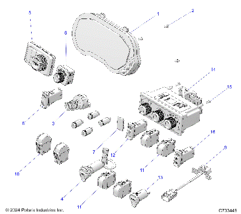 ELECTRICAL, DASH COMPONENTS - R25X6L1RBM/BD (C733445)