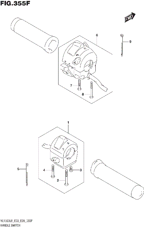 HANDLE SWITCH (VL1500TL8 E28)