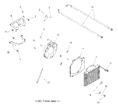 ENGINE, COOLING SYSTEM - A08BA32AA (49ATVCOOL08TBLZR)