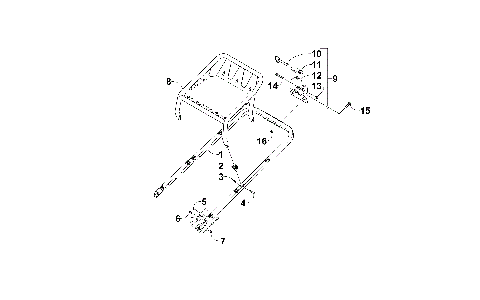 REAR BUMPER, RACK, AND HITCH ASSEMBLY [98832]