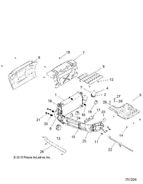 ENGINE, EXHAUST SYSTEM - Z16VDE99FM/NM (701226)