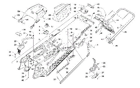 TUNNEL, REAR BUMPER, AND SNOWFLAP ASSEMBLY [105046]