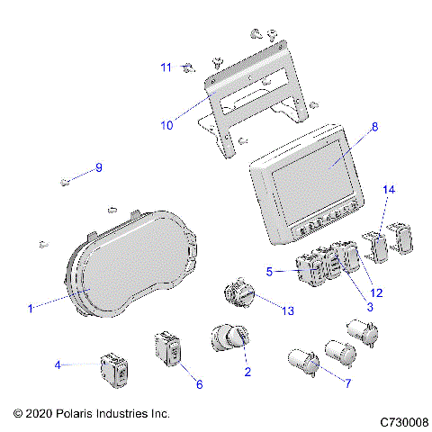 ELECTRICAL, DASH INSTRUMENTS - R21RSK99A9/AP/AW/B9/BP/BW (C730008)