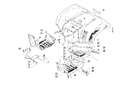 REAR BODY PANEL AND FOOTWELL ASSEMBLIES [95024]