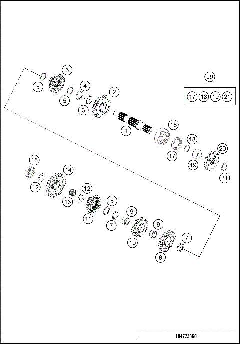 TRANSMISSION II - COUNTERSHAFT
