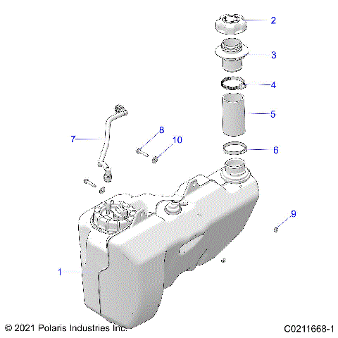 FUEL SYSTEM, FUEL TANK - A22SXM95AG (C0211668-1)