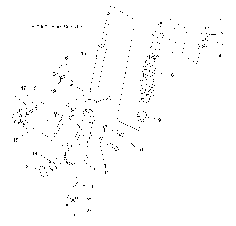 SUSPENSION, FRONT STRUT - A09DN76AB/AL/AY (49ATVSTRUT09SPTRG800)