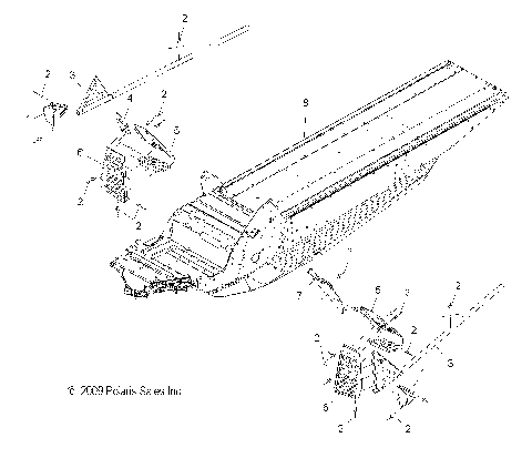 CHASSIS, CHASSIS ASM., and FOOTWELL ASM., LH/RH - S10PU7ESL/EEL (49SNOWCHASSISFRT09WIDE)