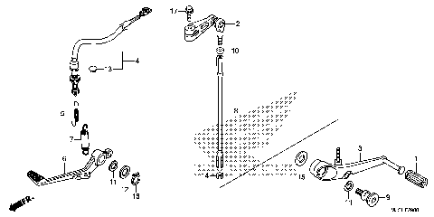 BRAKE PEDAL@CHANGE PEDAL