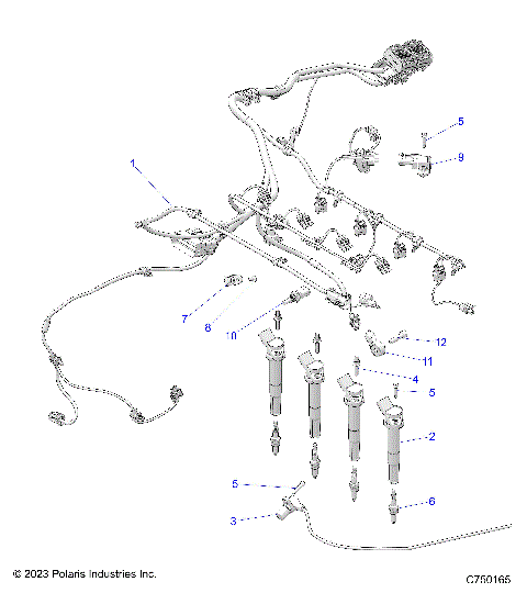 ELECTRICAL, WIRE HARNESS, ENGINE - Z25R4E2KA4/B4  (C750165)