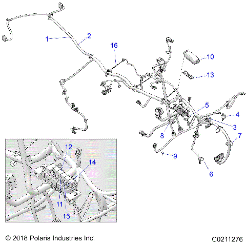 ELECTRICAL, MAIN WIRE HARNESS - A20SEG50A1/A5/CA1/CA5 (C0211276)