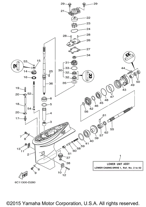 LOWER CASING DRIVE 1