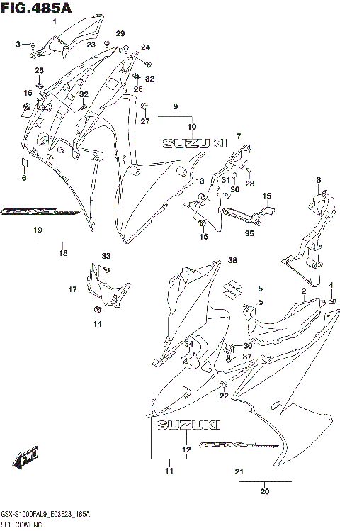 SIDE COWLING (GSX-S1000FAL9 E03)