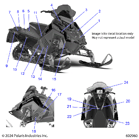 BODY, DECAL, MIDNIGHT BLUE SIDE PANEL - S25TDV8MS (602960)