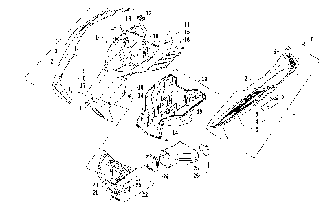 HOOD AND AIR INTAKE ASSEMBLY [97231]