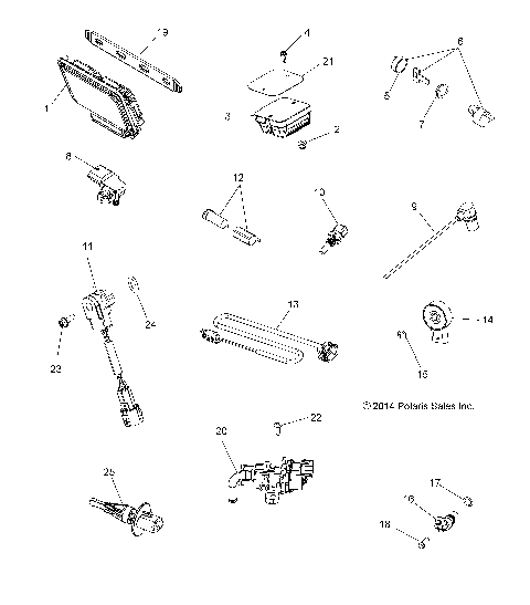 ELECTRICAL, SWITCHES, SENSORS, ECU and CONTROL MODULES - A15SYE85FS (49ATVSWITCHES15850TRG)