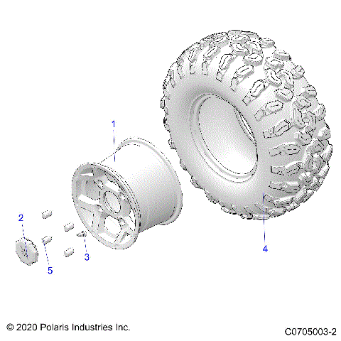 WHEELS, REAR - G21GAE99A4 (C0705003-2)