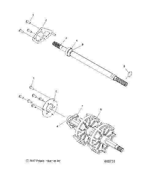 DRIVE TRAIN, JACKSHAFT and DRIVESHAFT - S18EEC6P ALL OPTIONS (600732)