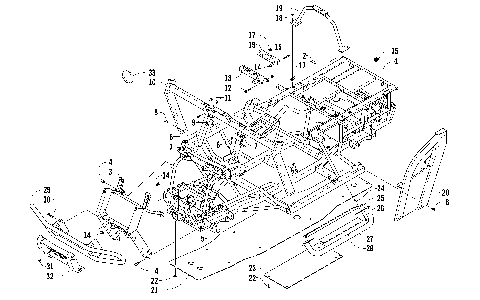 FRAME AND RELATED PARTS [90812]