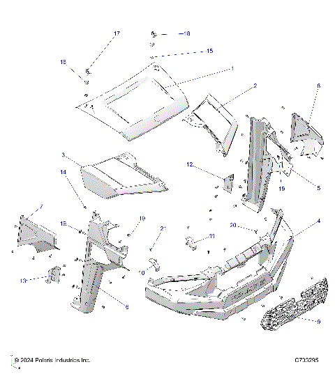 BODY, HOOD, and FRONT FENDERS - R25M4E57L5 (C733295)