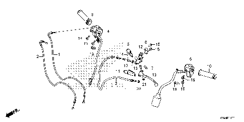 HANDLE LEVER@SWITCH@CABLE
