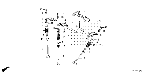 CAMSHAFT@VALVE (RR.)