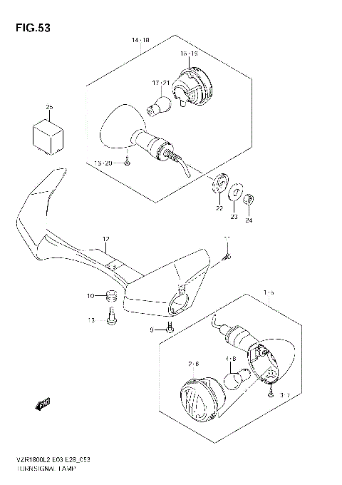 TURNSIGNAL LAMP (VZR1800Z L2 E33)